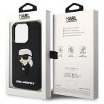 Husa Karl Lagerfeld 3D Rubber Ikonik compatibila cu iPhone 14 Pro, Negru 9 - lerato.ro