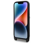 Husa Karl Lagerfeld Crossbody Saffiano Karl and Choupette compatibila cu iPhone 14 Pro, Negru 6 - lerato.ro