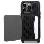 Husa Karl Lagerfeld Crossbody Saffiano Monogram Ikonik compatibila cu iPhone 14 Pro, Negru 5 - lerato.ro