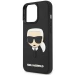 Husa Karl Lagerfeld 3D Rubber Karl Head compatibila cu iPhone 14 Pro, Negru 7 - lerato.ro