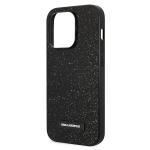 Husa Karl Lagerfeld Glitter Plaque Logo compatibila cu iPhone 14 Pro, Negru 7 - lerato.ro