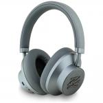 Casti wireless Karl Lagerfeld Grained Initials, ANC, Bluetooth 5.3, Autonomie 40h, USB-C, Gri 2 - lerato.ro