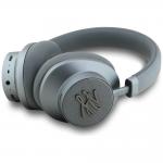 Casti wireless Karl Lagerfeld Grained Initials, ANC, Bluetooth 5.3, Autonomie 40h, USB-C, Gri 3 - lerato.ro