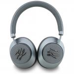 Casti wireless Karl Lagerfeld Grained Initials, ANC, Bluetooth 5.3, Autonomie 40h, USB-C, Gri 5 - lerato.ro