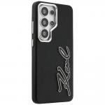 Carcasa Karl Lagerfeld Grained Signature Metal Resin Logo compatibila cu Samsung Galaxy S26 Ultra, Negru 5 - lerato.ro