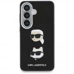 Carcasa Karl Lagerfeld Saffiano Double Heads Metal compatibila cu Samsung Galaxy S26, Negru 2 - lerato.ro