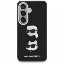 Carcasa Karl Lagerfeld Saffiano Double Heads Metal compatibila cu Samsung Galaxy S26 Plus, Negru