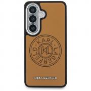 Carcasa Karl Lagerfeld Perforated KL cu MagSafe compatibila cu Samsung Galaxy S26, Maro
