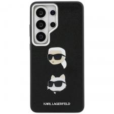 Carcasa Karl Lagerfeld Saffiano Double Heads Metal compatibila cu Samsung Galaxy S26 Ultra, Negru