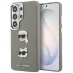 Carcasa Karl Lagerfeld Saffiano Double Heads Metal compatibila cu Samsung Galaxy S26 Ultra, Silver 4 - lerato.ro