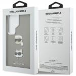 Carcasa Karl Lagerfeld Saffiano Double Heads Metal compatibila cu Samsung Galaxy S26 Ultra, Silver 9 - lerato.ro