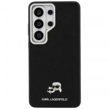 Carcasa Karl Lagerfeld Saffiano KC Metal Logo cu MagSafe compatibila cu Samsung Galaxy S26 Ultra, Negru