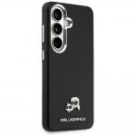 Carcasa Karl Lagerfeld Saffiano KC Metal Logo cu MagSafe compatibila cu Samsung Galaxy S26 Plus, Negru 5 - lerato.ro