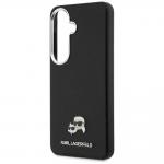 Carcasa Karl Lagerfeld Saffiano KC Metal Logo cu MagSafe compatibila cu Samsung Galaxy S26 Plus, Negru 7 - lerato.ro