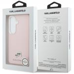Carcasa Karl Lagerfeld Saffiano KC Metal Logo cu MagSafe compatibila cu Samsung Galaxy S26 Plus, Roz 9 - lerato.ro