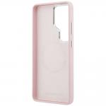 Carcasa Karl Lagerfeld Saffiano KC Metal Logo cu MagSafe compatibila cu Samsung Galaxy S26 Ultra, Roz 8 - lerato.ro