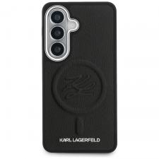 Carcasa Karl Lagerfeld Embossed Ring Initials cu MagSafe compatibila cu Samsung Galaxy S26, Negru