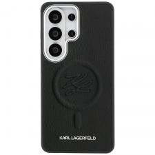 Carcasa Karl Lagerfeld Embossed Ring Initials cu MagSafe compatibila cu Samsung Galaxy S26 Ultra, Negru