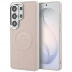Carcasa Karl Lagerfeld Embossed Ring RSG Logo cu MagSafe compatibila cu Samsung Galaxy S26 Ultra, Roz 4 - lerato.ro