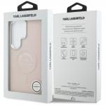 Carcasa Karl Lagerfeld Embossed Ring RSG Logo cu MagSafe compatibila cu Samsung Galaxy S26 Ultra, Roz 9 - lerato.ro