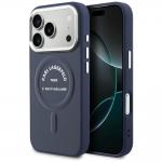 Carcasa Karl Lagerfeld Karl RSG Logo cu MagSafe compatibila cu iPhone 17 Pro, Navy Blue 4 - lerato.ro