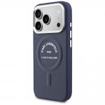 Carcasa Karl Lagerfeld Karl RSG Logo cu MagSafe compatibila cu iPhone 17 Pro, Navy Blue 3 - lerato.ro