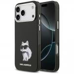 Carcasa Karl Lagerfeld IML Aquarelle Choupette Logo cu MagSafe compatibila cu iPhone 17 Pro Max, Negru 4 - lerato.ro