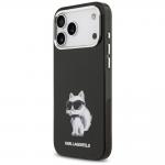 Carcasa Karl Lagerfeld IML Aquarelle Choupette Logo cu MagSafe compatibila cu iPhone 17 Pro Max, Negru 3 - lerato.ro