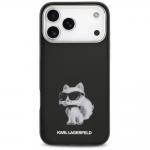 Carcasa Karl Lagerfeld IML Aquarelle Choupette Logo cu MagSafe compatibila cu iPhone 17 Pro Max, Negru 2 - lerato.ro