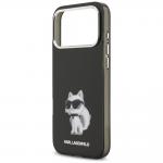 Carcasa Karl Lagerfeld IML Aquarelle Choupette Logo cu MagSafe compatibila cu iPhone 17 Pro Max, Negru 7 - lerato.ro