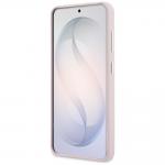 Husa Karl Lagerfeld Grained Signature Metal Resin Logo compatibila cu Samsung Galaxy S26, Roz 6 - lerato.ro