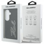 Husa Karl Lagerfeld Grained Signature Metal Resin Logo compatibila cu Samsung Galaxy S26, Negru 9 - lerato.ro