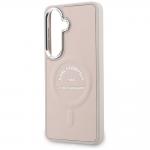 Husa Karl Lagerfeld Embossed Ring RSG Logo cu MagSafe compatibila cu Samsung Galaxy S26, Roz 7 - lerato.ro