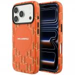 Husa Karl Lagerfeld Monogram Logo cu MagSafe compatibila cu iPhone 17 Pro Max, Portocaliu 4 - lerato.ro