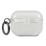 Carcasa Karl Lagerfeld Glitter Karl Head compatibila cu Apple AirPods Pro 1 / 2, Silver 3 - lerato.ro