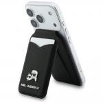 Portofel magnetic cu oglinda si stand Karl Lagerfeld Stand Mirror, Compatibil MagSafe, Negru 2 - lerato.ro