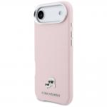 Husa Karl Lagerfeld Karl and Choupette Head Pins Saffiano MagSafe compatibila cu iPhone 17 Air, Roz 3 - lerato.ro