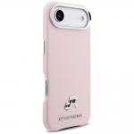 Husa Karl Lagerfeld Karl and Choupette Head Pins Saffiano MagSafe compatibila cu iPhone 17 Air, Roz 5 - lerato.ro