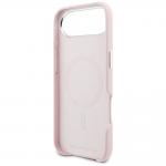 Husa Karl Lagerfeld Karl and Choupette Head Pins Saffiano MagSafe compatibila cu iPhone 17 Air, Roz 8 - lerato.ro