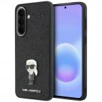 Carcasa Karl Lagerfeld Fixed Glitter Ikonik Logo Metal Pin compatibila cu Samsung Galaxy A37 5G, Negru 4 - lerato.ro