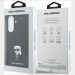 Carcasa Karl Lagerfeld Fixed Glitter Ikonik Logo Metal Pin compatibila cu Samsung Galaxy A37 5G, Negru 9 - lerato.ro