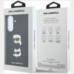 Carcasa Karl Lagerfeld Saffiano Karl and Choupette Heads Pins and Logo compatibila cu Samsung Galaxy A37 5G, Negru 9 - lerato.ro
