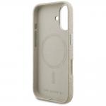 Husa Karl Lagerfeld FW Stamped Karl cu MagSafe compatibila cu iPhone 16, Bej 8 - lerato.ro