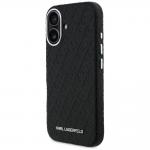 Husa Karl Lagerfeld FW Stamped Karl cu MagSafe compatibila cu iPhone 16, Negru 3 - lerato.ro