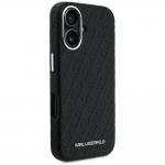 Husa Karl Lagerfeld FW Stamped Karl cu MagSafe compatibila cu iPhone 16, Negru 5 - lerato.ro