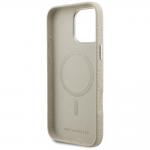 Husa Karl Lagerfeld FW Stamped Karl cu MagSafe compatibila cu iPhone 16 Pro Max, Bej 8 - lerato.ro
