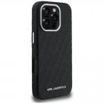 Husa Karl Lagerfeld FW Stamped Karl cu MagSafe compatibila cu iPhone 16 Pro Max, Negru 5 - lerato.ro