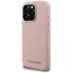 Husa Karl Lagerfeld FW Stamped Karl cu MagSafe compatibila cu iPhone 16 Pro Max, Roz 3 - lerato.ro