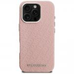 Husa Karl Lagerfeld FW Stamped Karl cu MagSafe compatibila cu iPhone 16 Pro Max, Roz 2 - lerato.ro