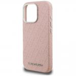 Husa Karl Lagerfeld FW Stamped Karl cu MagSafe compatibila cu iPhone 16 Pro Max, Roz 7 - lerato.ro